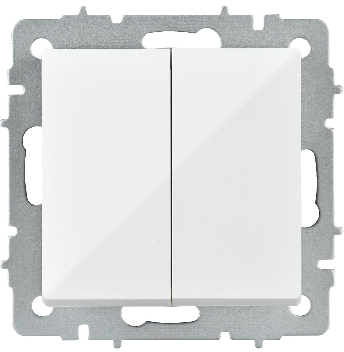 IEK Brite Белый Выключатель IEK BRITE Белый 2-кл. перекрестный 10А ВС10-2-3-БрБ