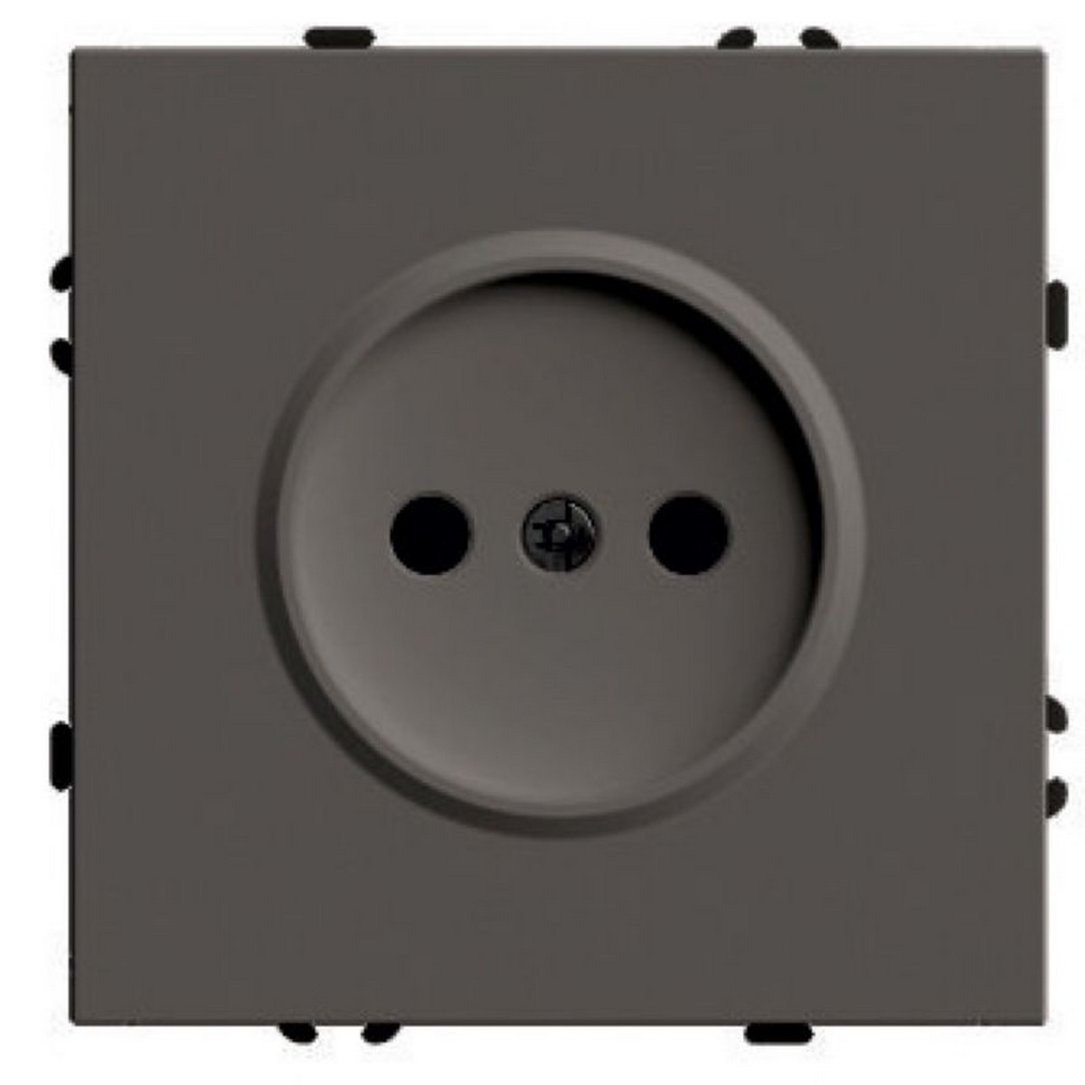 Эмили - Розетки и выключатели Stekker Розетка 1-ая с защитной шторкой б/з STEKKER Эмили RST16-5109-09 антрацит soft touch 49928