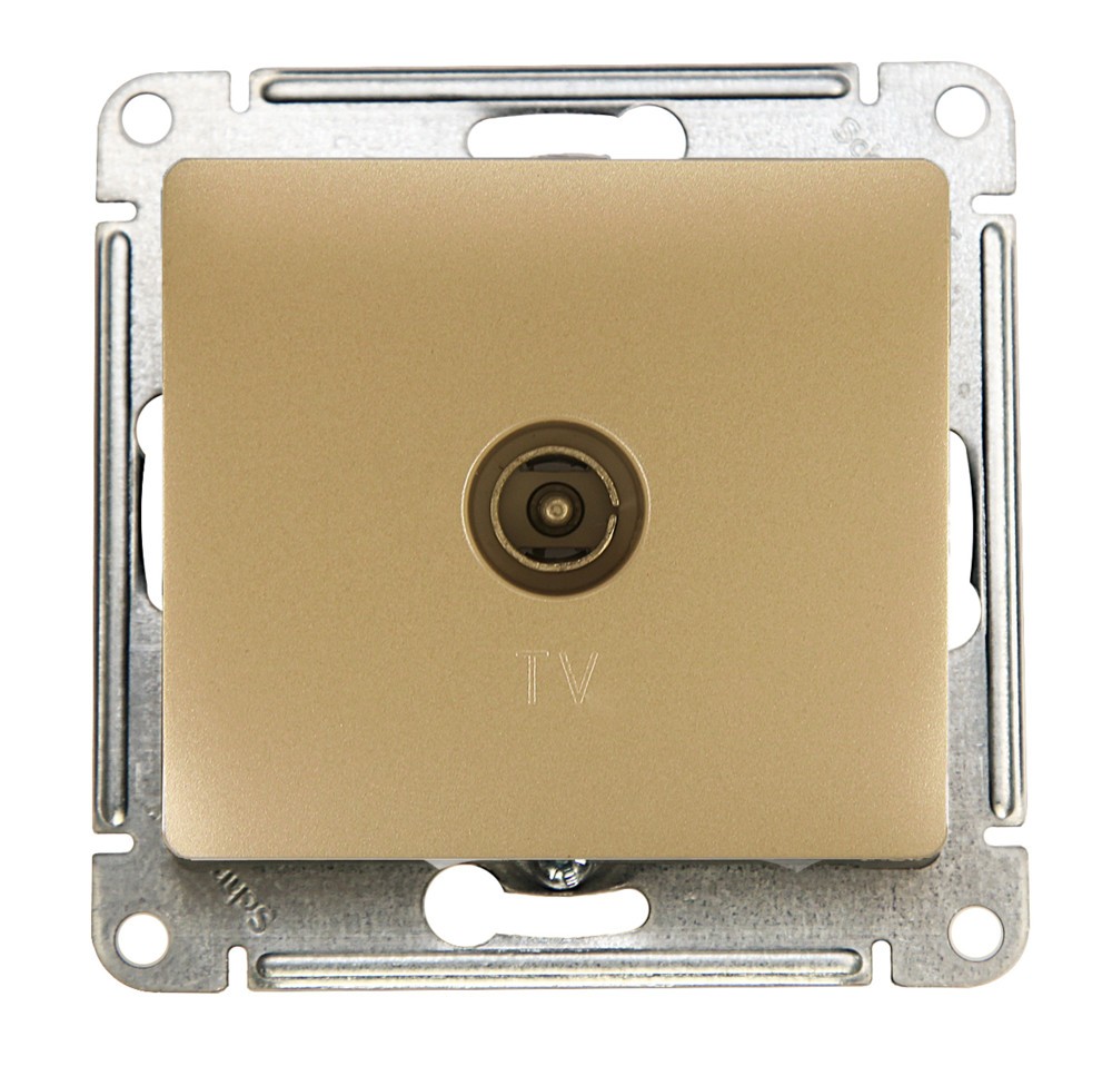 Glossa Перламутр Розетка TV Systeme Electric Glossa Перламутр коннектор GSL000693