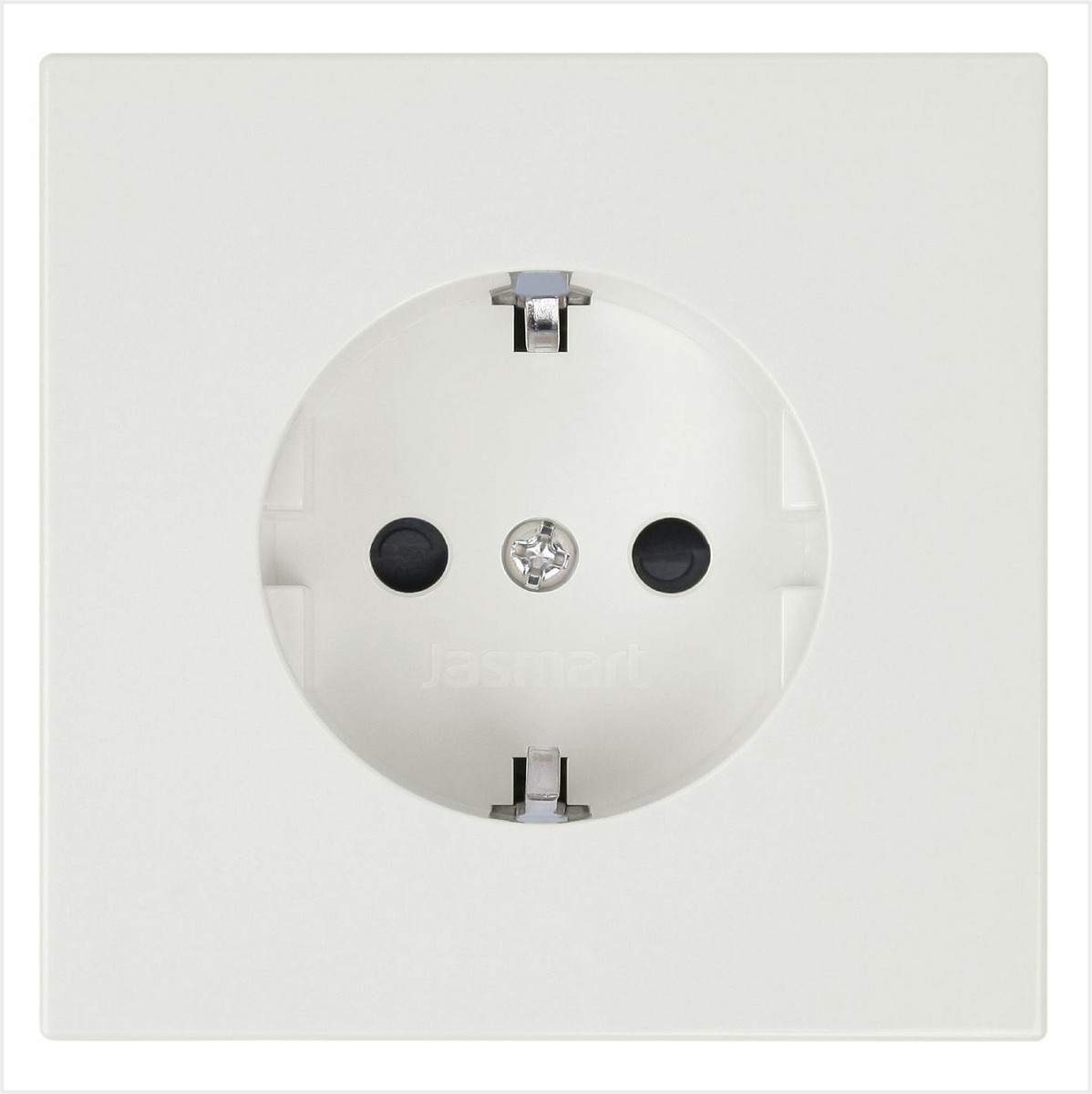 JASMART FD - розетки и выключатели Розетка JASMART FD SCHUKO с защитными шторками Сахара 5501SH