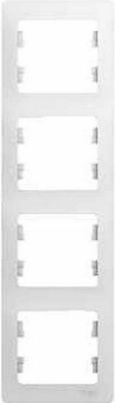 Glossa Белый Рамка Systeme Electric Glossa Белый 4-я, вертикальная GSL000108