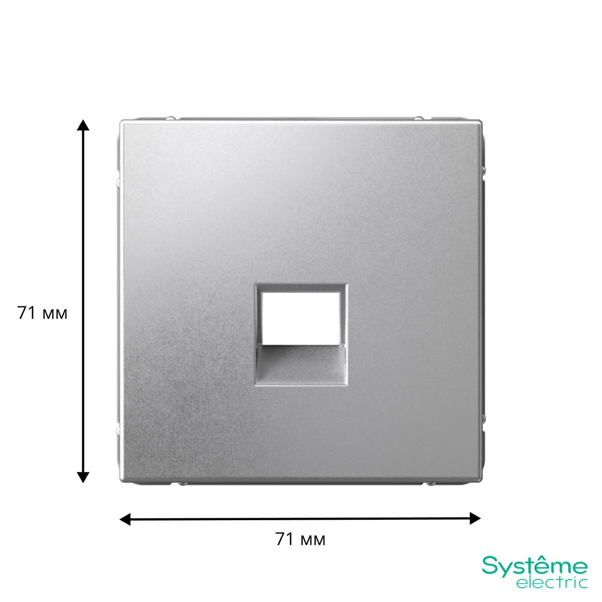 ArtGallery Алюминий Накладка Systeme Electric ArtGallery Алюминий для информационных функций типа Keystone GAL000384