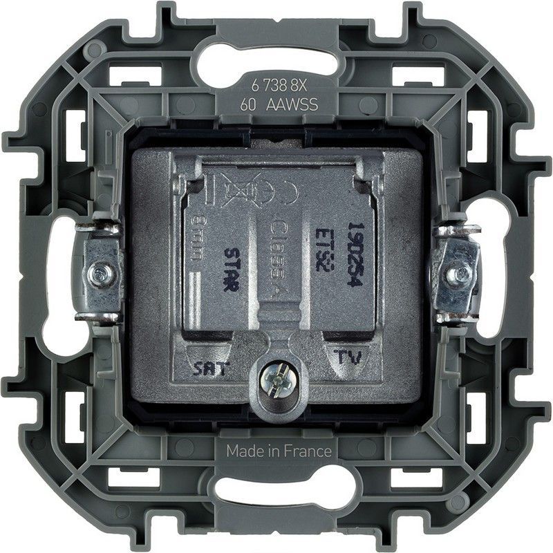 Legrand Inspiria Антрацит TV/SAT розетка Legrand INSPIRIA Антрацит звезда 673883