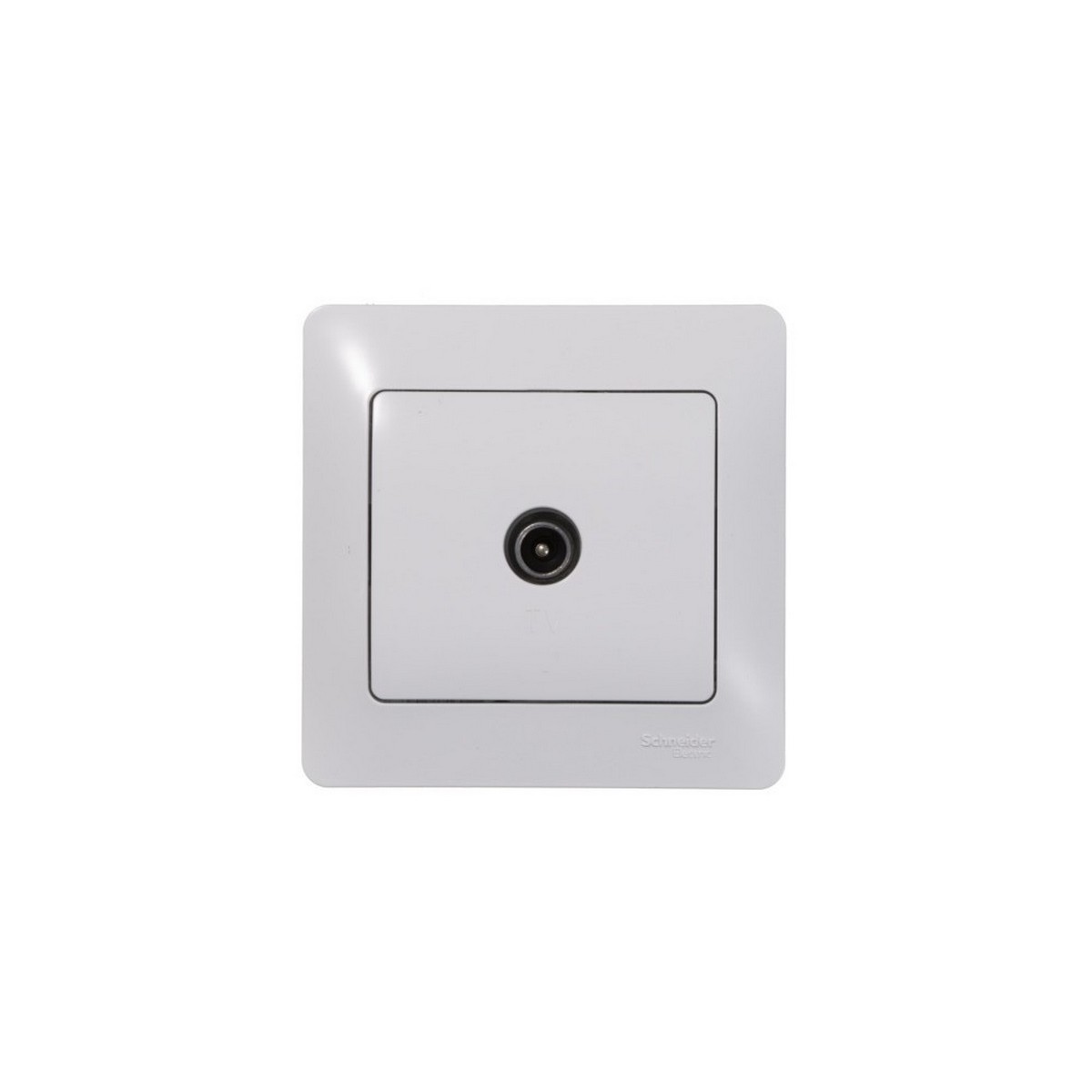 Glossa Белый Розетка Systeme Electric Glossa Белый TV проходная 4DB GSL000192