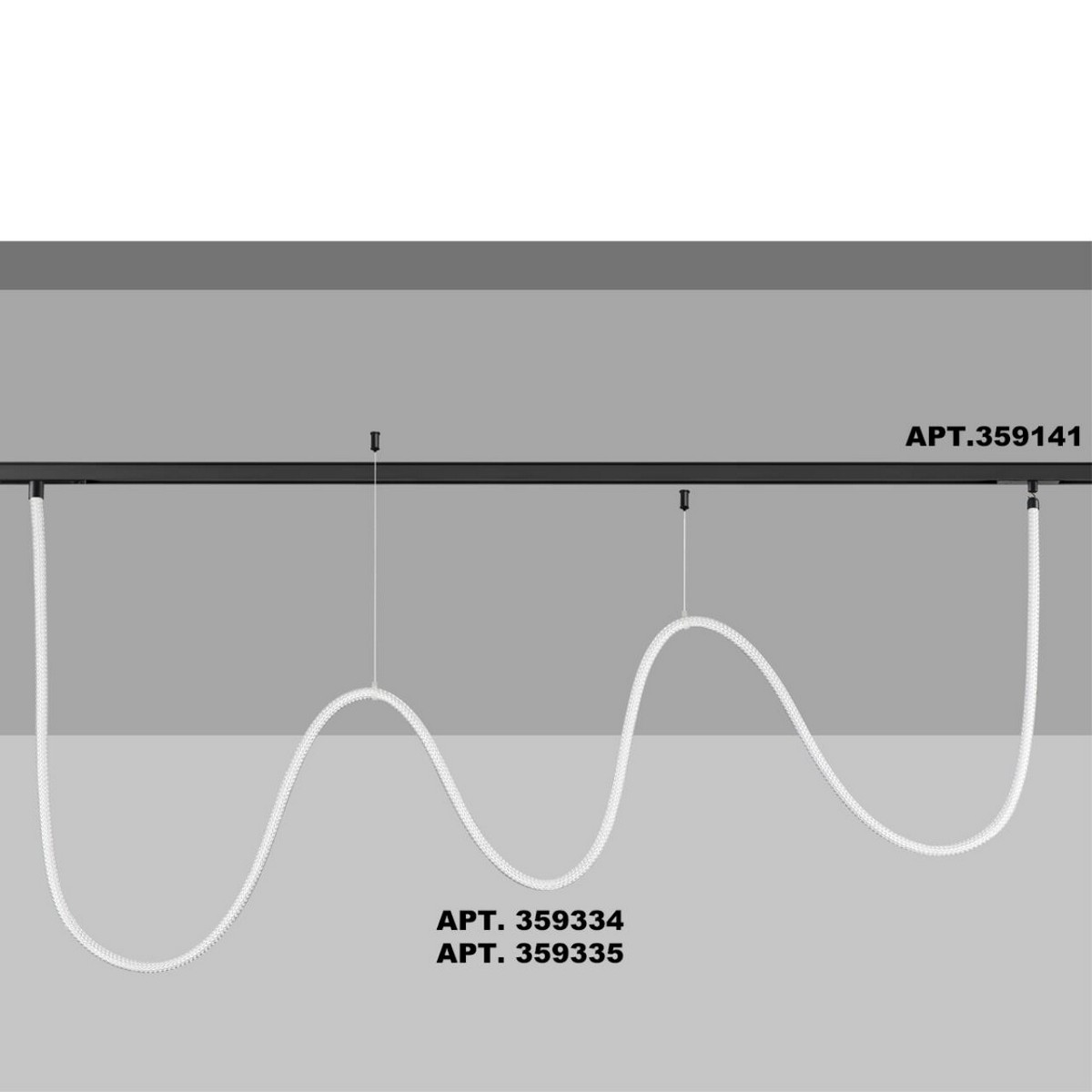 Трековые светодиодные светильники Трековый светильник «ГИБКИЙ НЕОН» для низковольтного шинопровода FLUM NOVOTECH 359335 RAMO 