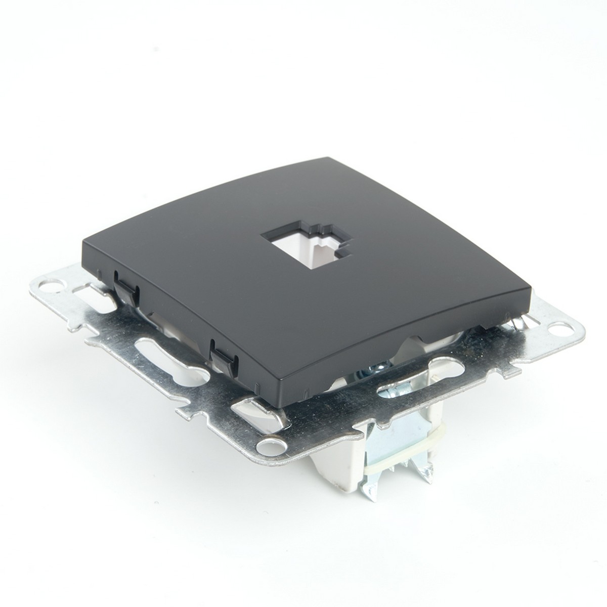 Эрна - Розетки и выключатели Stekker Розетка компьютерная 1-местная RJ-45 STEKKER PST00-9107-03 Эрна черный 49151