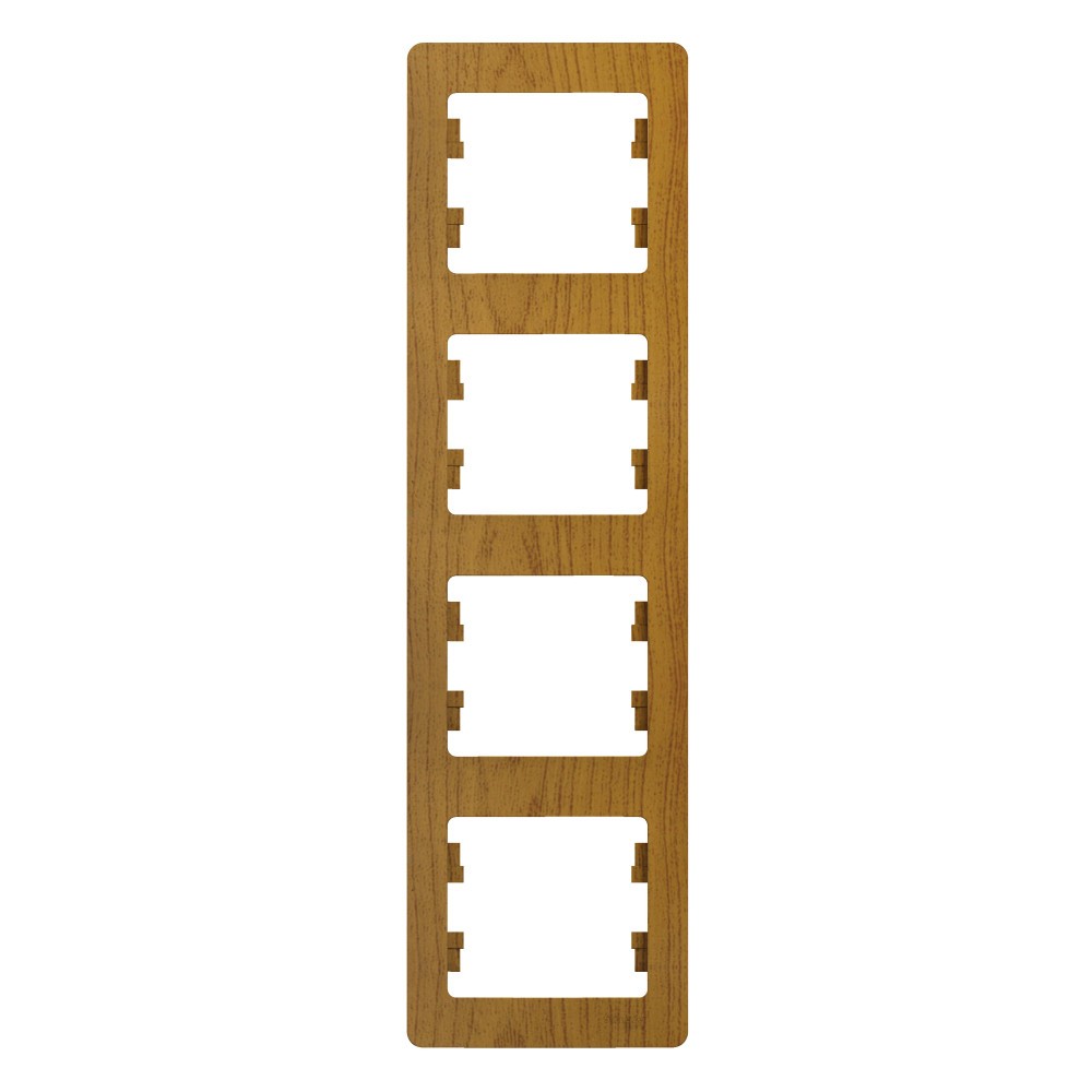 Glossa Дуб Рамка Systeme Electric Glossa Дерево Дуб 4-я, вертикальная GSL000508