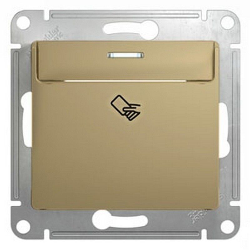Glossa Титан Выключатель Systeme Electric Glossa Титан карточный, сх.6 GSL000469