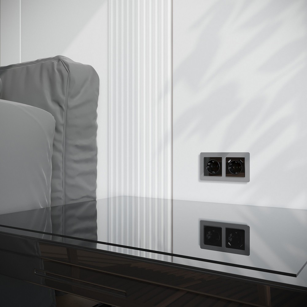 Werkel Черный акрил Накладка Werkel для розетки USB (черный акрил) W11795480