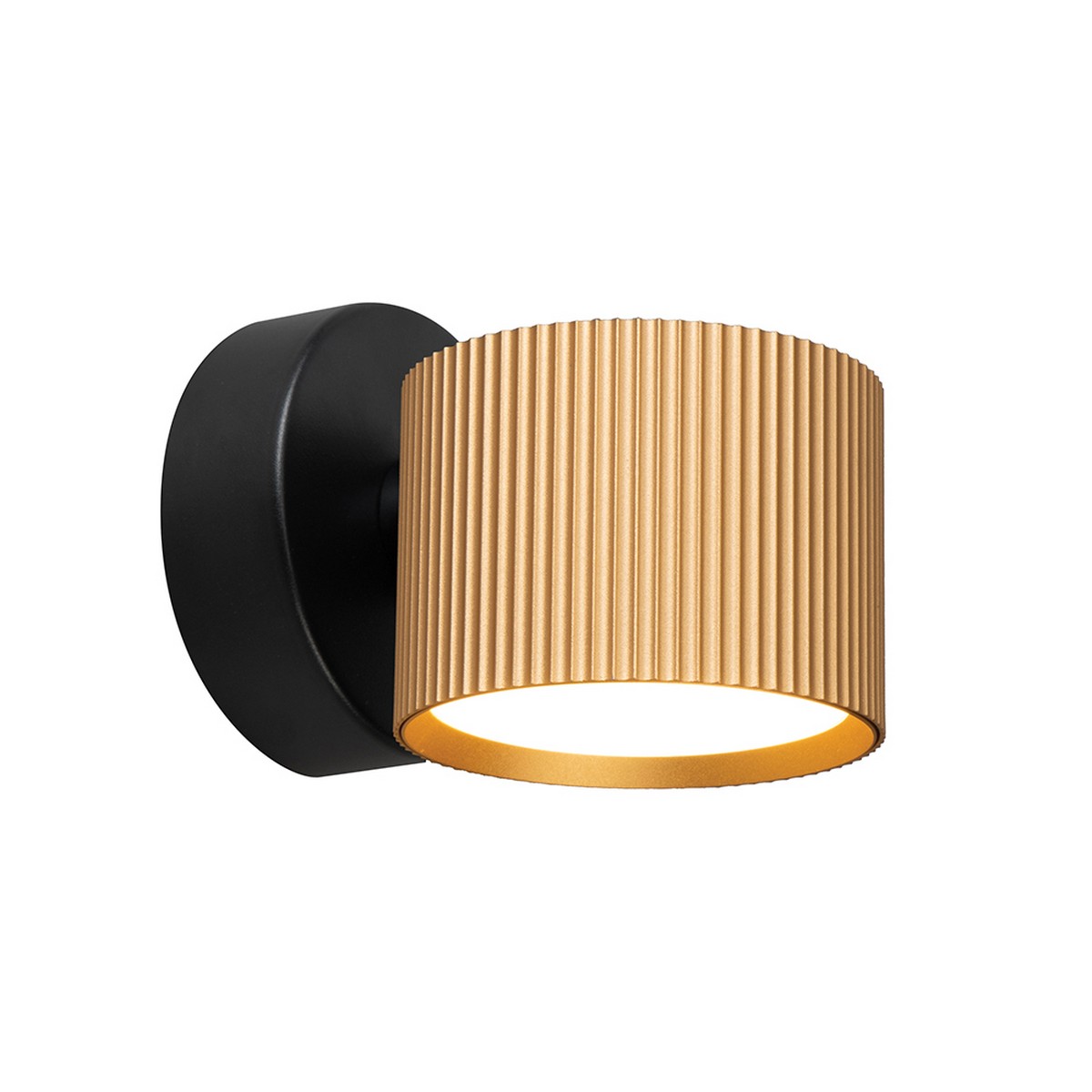 Накладные светодиодные светильники Светильник настенный Feron HL4580 ARIA 12W GX53 золото+черный IP20 51677 