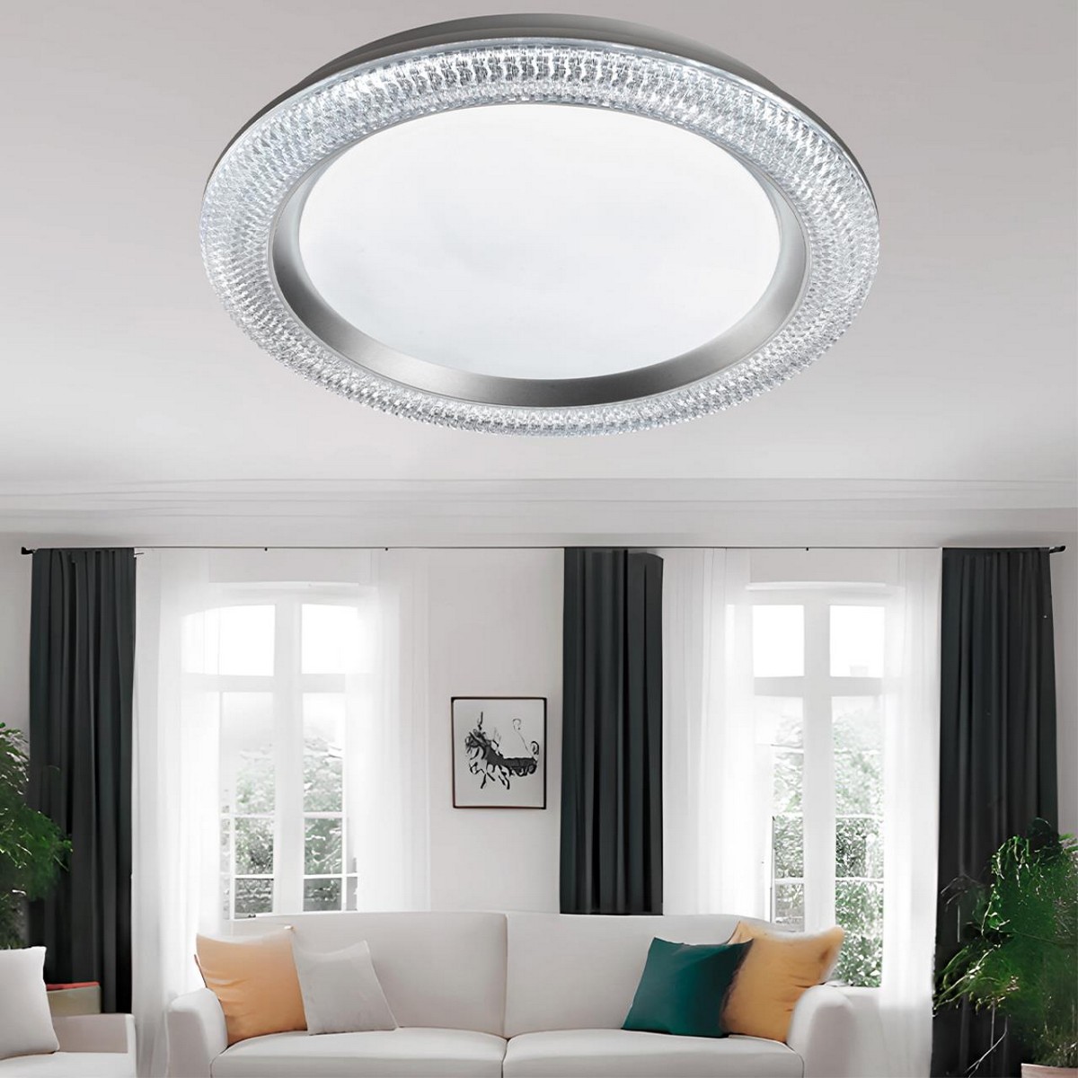 Управляемые светодиодные светильники и люстры Настенно-потолочный светильник СОНЕКС 7782/DL VENDY 