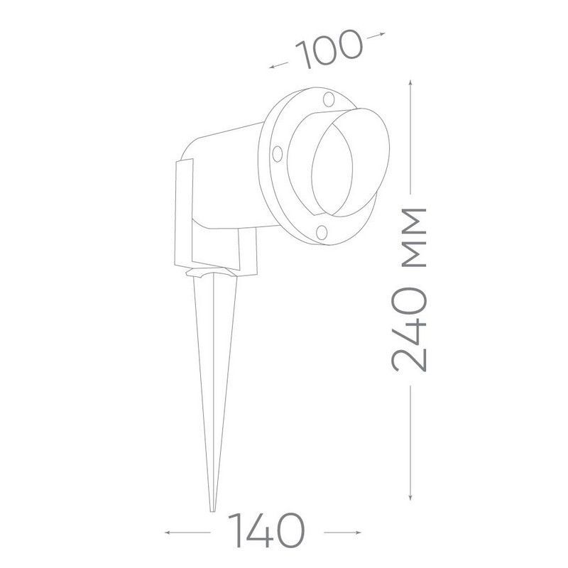 Светодиодные ландшафтные светильники Ландшафтный светильник светодиодный (грунтовый) Feron SP3736 GU10 7W 6400K 230V IP65 11860 