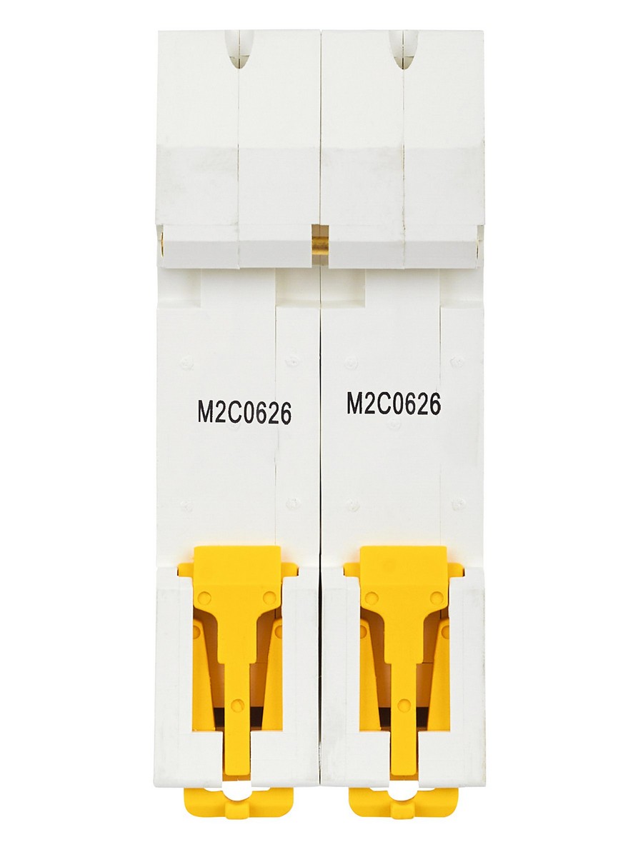 2 полюсные (двухполюсные) Автоматический выключатель IEK ARMAT M06N 2P C 6А AR-M06N-2-C006 