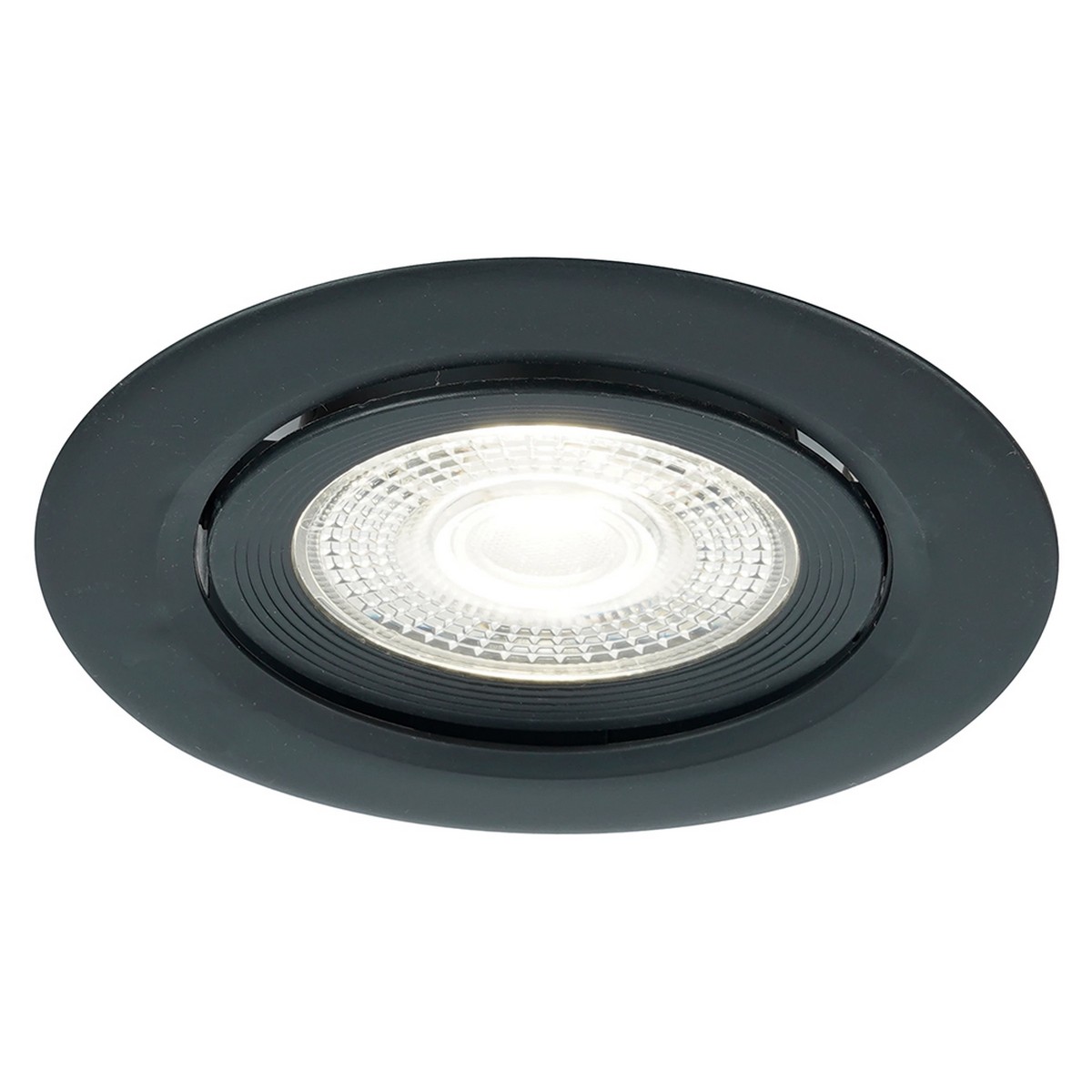 Встраиваемые светодиодные светильники Светодиодный светильник Feron.ONE AL540 встраиваемый 7W 4000K черный "круг" 52050 