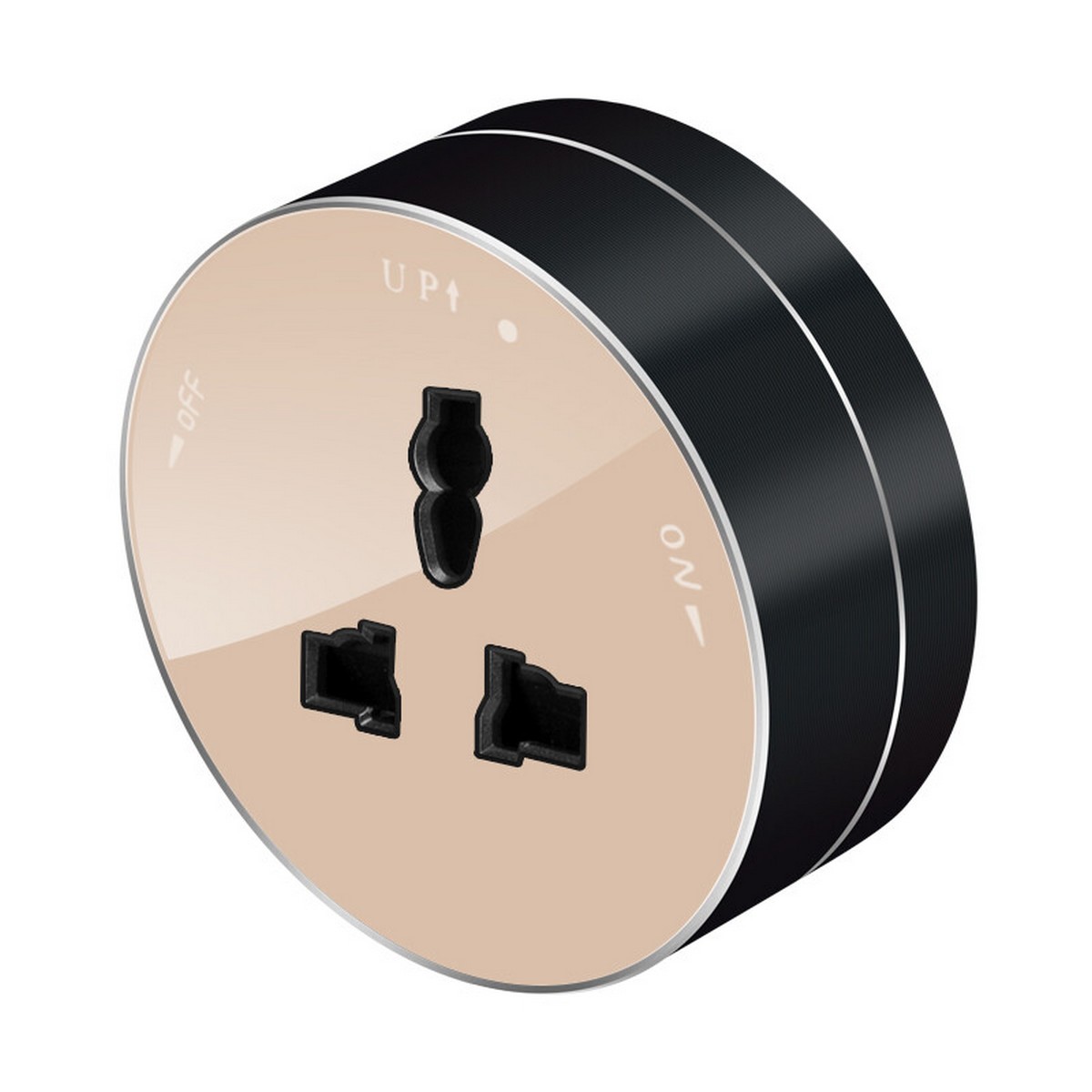 MultiTrack - Розетки и шинопровод Розетка Systeme Electric MultiTrack Песочный круглая 13А/250В MTK13002P