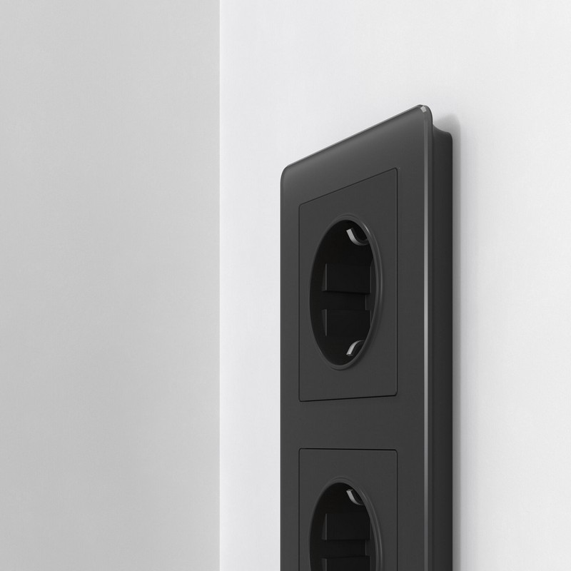 Рамки Werkel Acrylic Рамка Werkel на 3 поста Acrylic черный W0032708