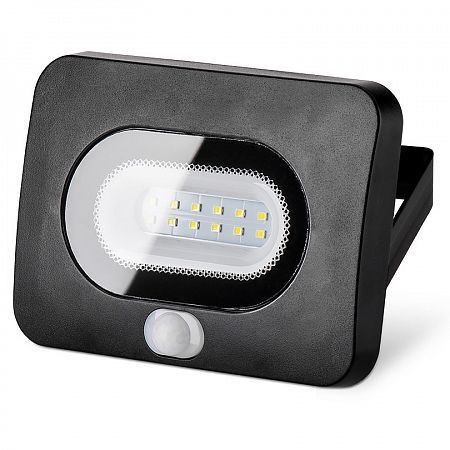 Прожекторы светодиодные Прожектор светодиодный Wolta WFL-10W/05s 10W с датчиком движения 5500K