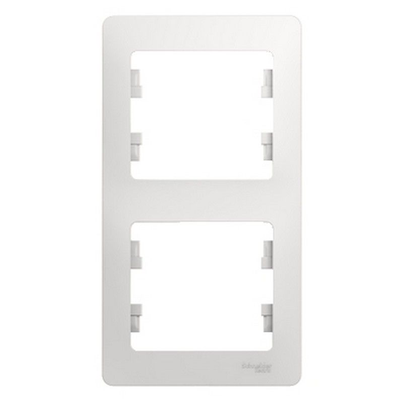 Glossa Белый Рамка Systeme Electric Glossa Белый 2-я, вертикальная GSL000106