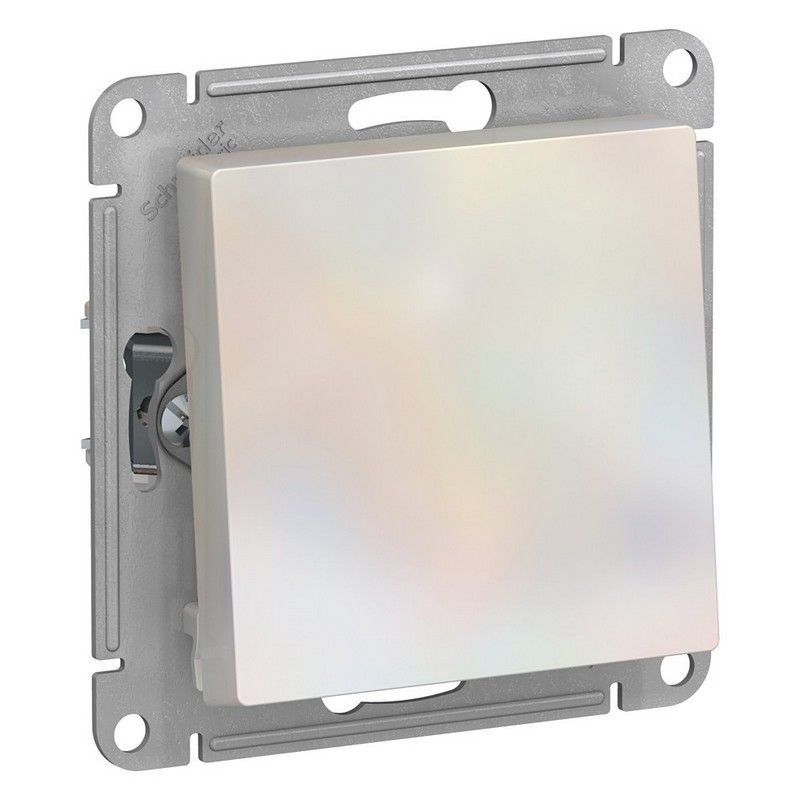 AtlasDesign Жемчуг Переключатель 1-клавишный, Systeme Electric AtlasDesign Жемчуг сх.6, ATN000461