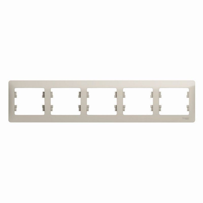Glossa Молочный Рамка Systeme Electric Glossa Молочная 5-ая горизонтальная GSL000905