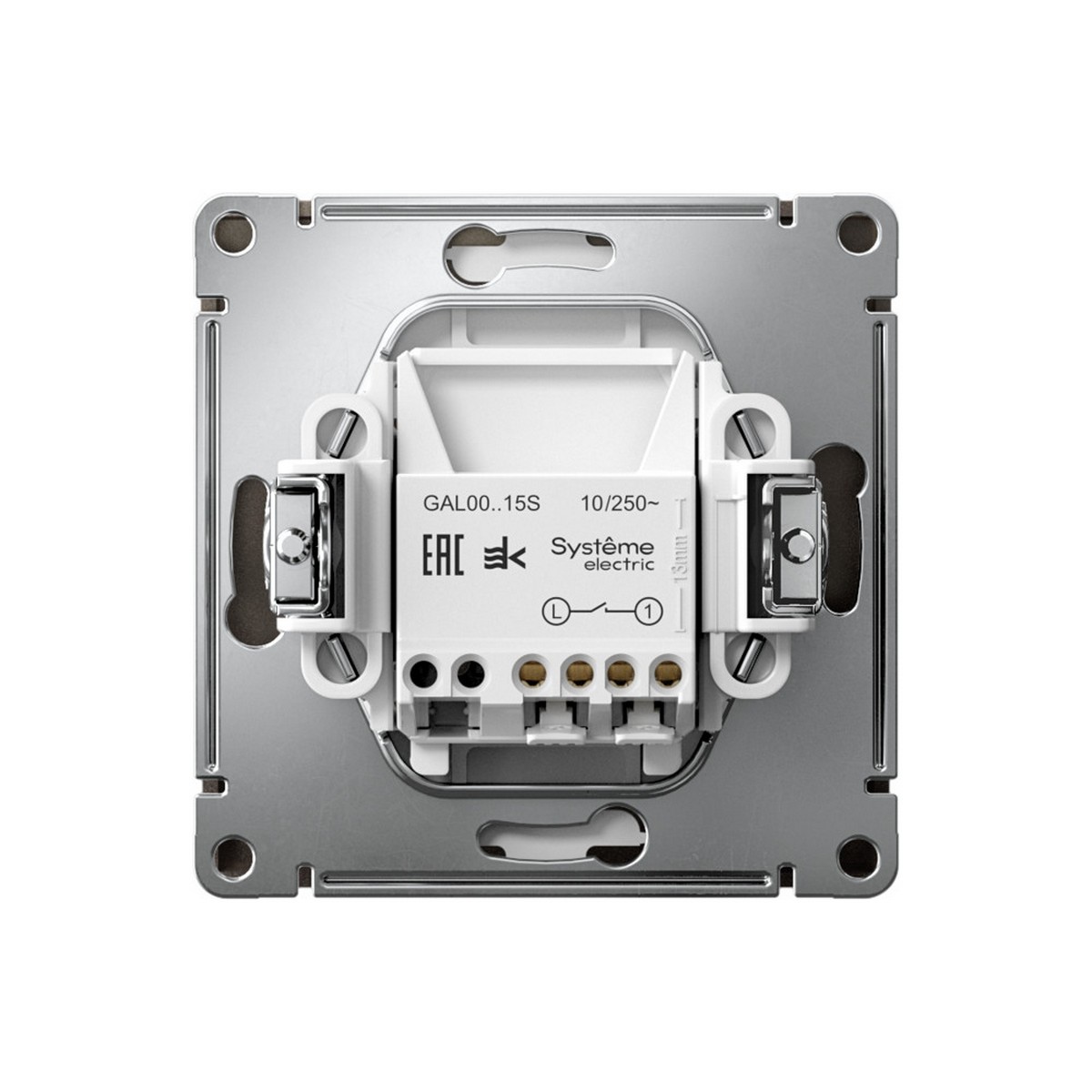 ArtGallery Мокко Выключатель SE ArtGallery Мокко 1-клавишный кнопочный быстрозажим. клем. GAL000615S