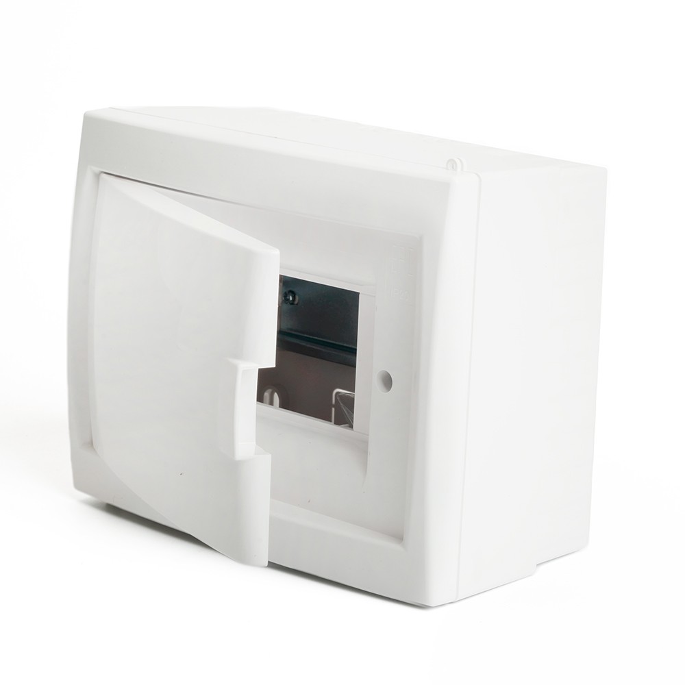 Пластиковые боксы и щиты Stekker Бокс настенный STEKKER EBX50-3/06-20 6 модулей белый пластик серия Standart 49642