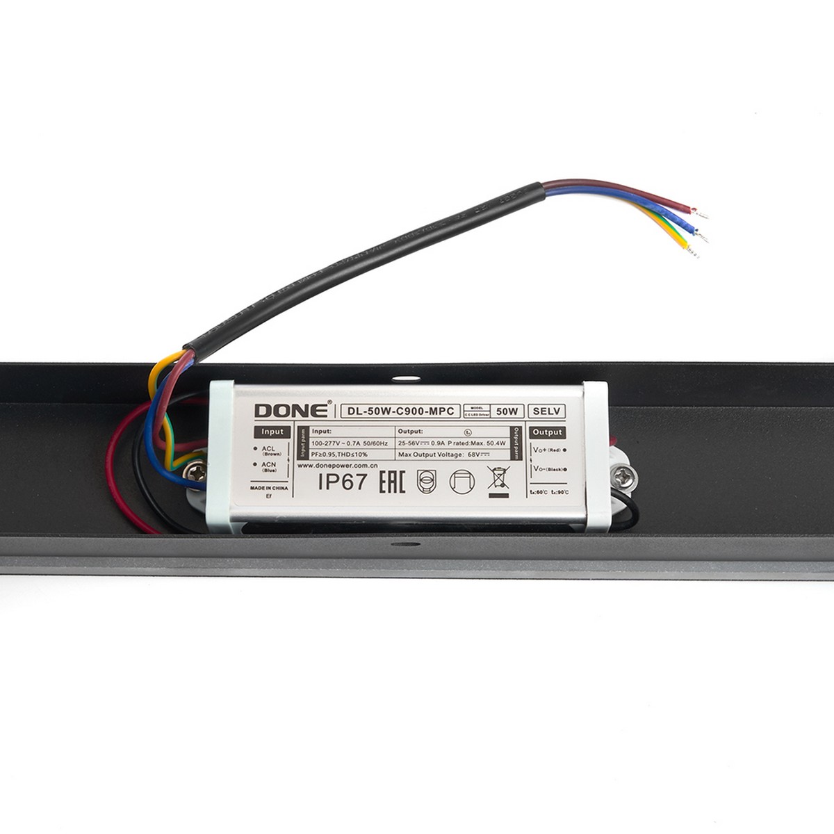 Уличные настенные светильники Светильник уличный светодиодный Feron DH3003 45W 1575Lm 3000K черный 48024 