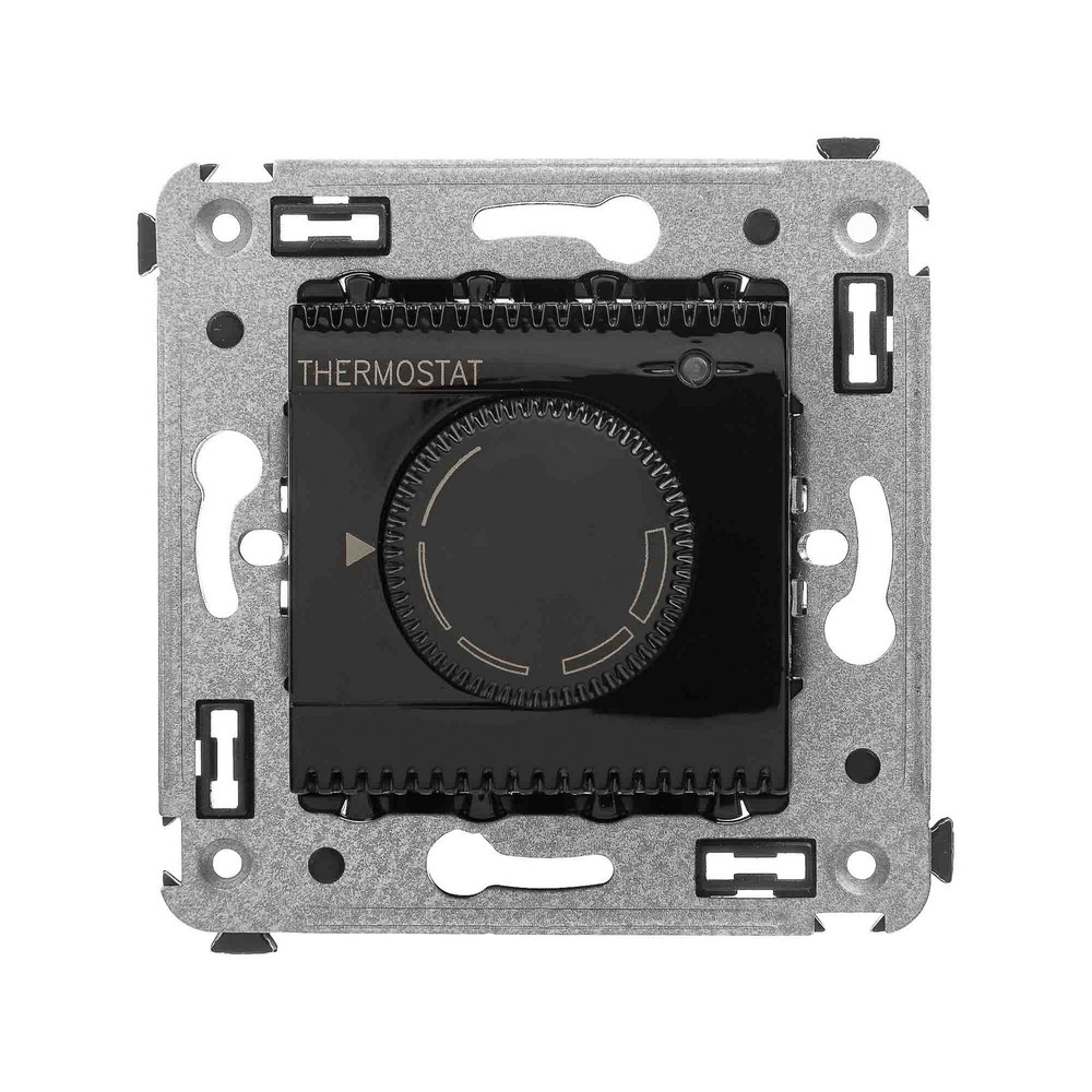 DKC Avanti механизмы Черный квадрат Термостат для теплых полов DKC Avanti в стену "Черный квадрат" 4402163