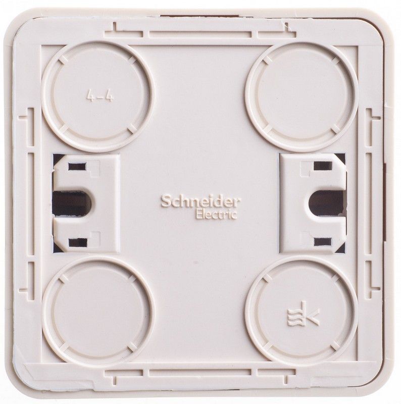 Этюд Кремовый Переключатель 1-клавишный Systeme Electric Этюд наружный Бежевый с подсветкой BA10-007K