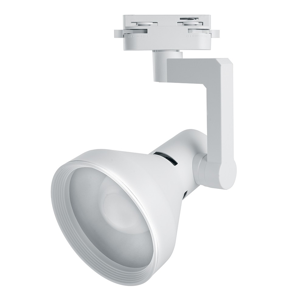 Трековые светодиодные светильники Светильник Feron AL193 трековый однофазный на шинопровод под лампу E27, белый 41597