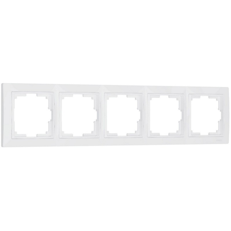 Рамки Werkel Snabb Рамка Werkel Snabb на 5 постов (белый basic) W0052001