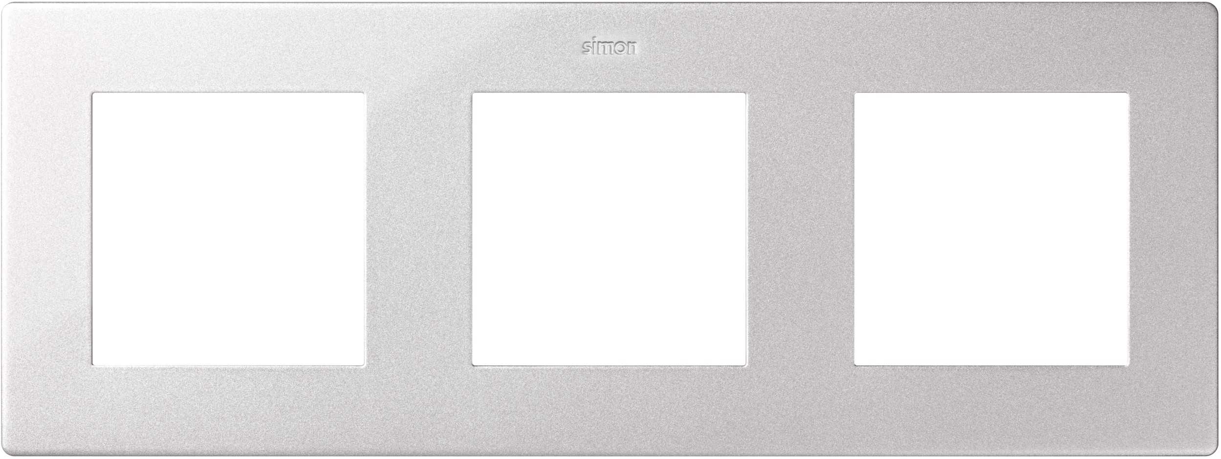 Рамка Simon 24 Алюминий 3-ая 2400630-033