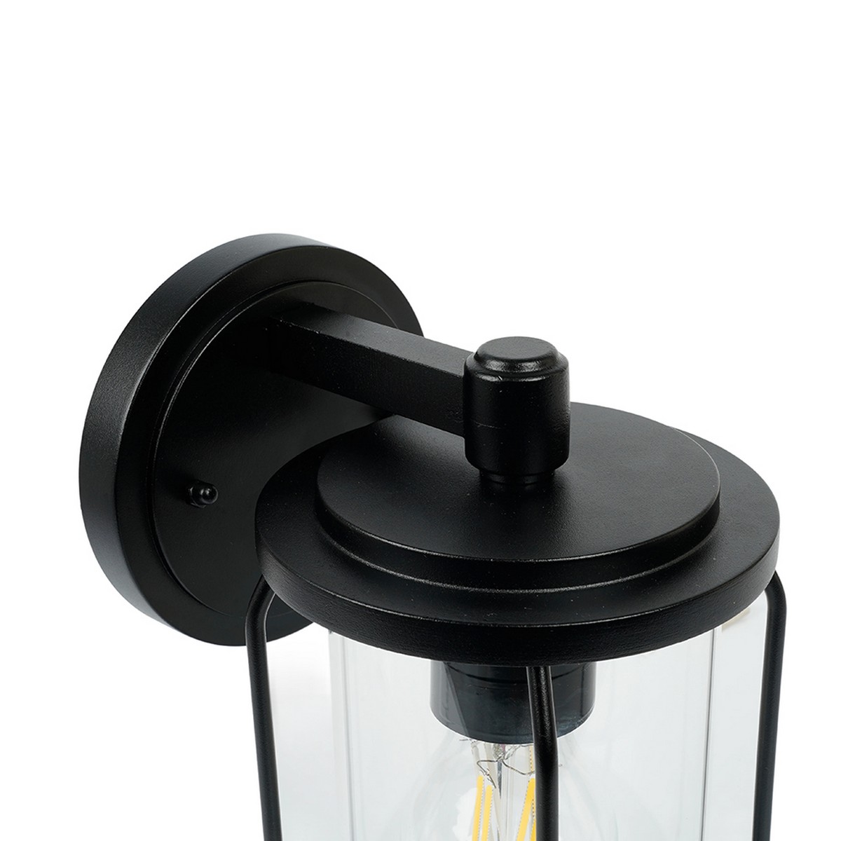 Уличные настенные светильники Светильник садово-парковый Feron PL791 на стену вниз 40W 220-240V E27 черный 51965 