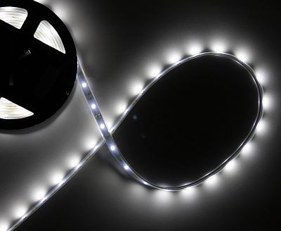 Светодиодная лента белая холодная Светодиодная лента Eleganz LUX 5050 IP20 12V 14.4 Вт/м 60 Led/м Холодный белый 6000K (цена за метр) EL-LS-14W 