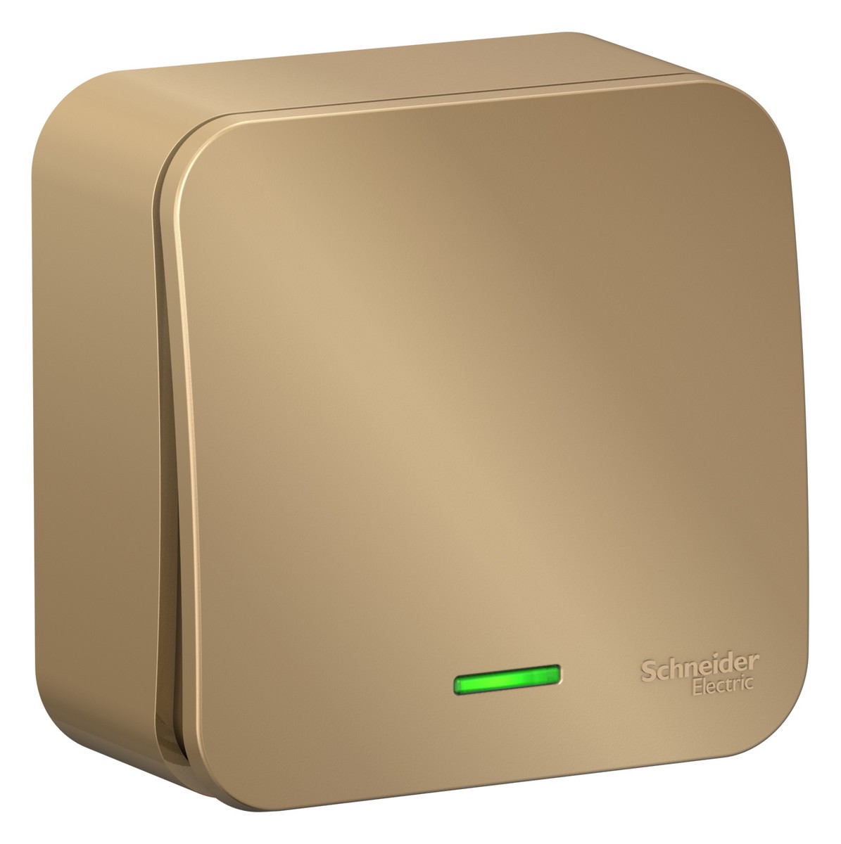 Blanca титан розетки и выключатели Выключатель SE Blanca 1-клавишный Титан наружный с подсветкой изолир. пластина BLNVA101114