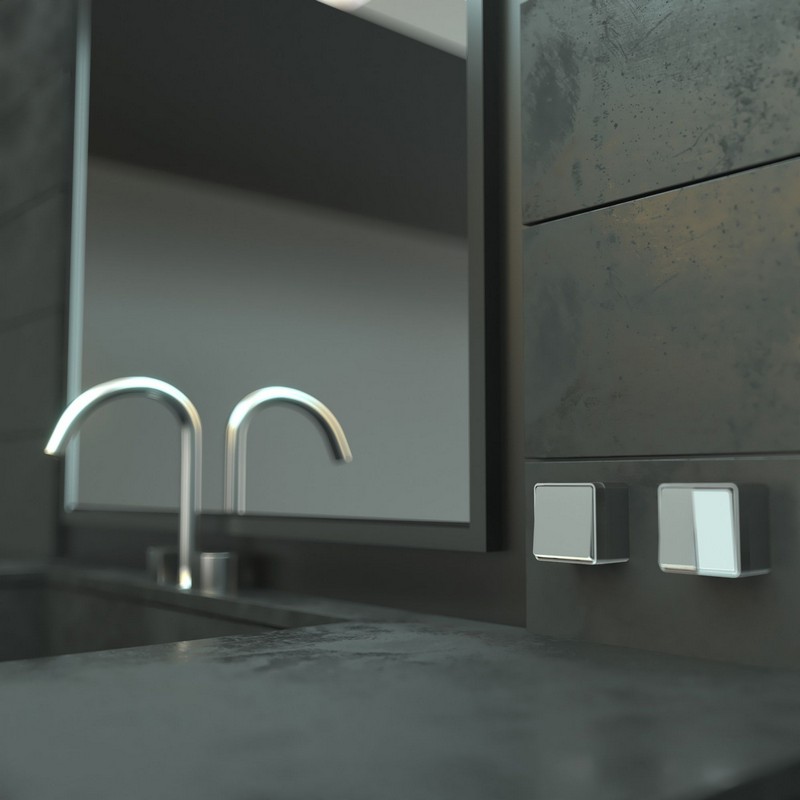 Werkel Gallant серебряный Выключатель Werkel двухклавишный Gallant (серебряный) W5020006