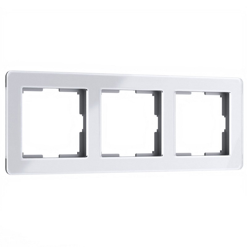 Рамки Werkel Acrylic Рамка Werkel на 3 поста Acrylic белый W0032701
