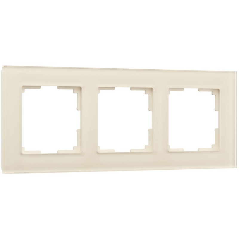 Рамки Werkel Favorit Рамка Werkel Favorit на 3 поста (молочный, стекло) W0031141