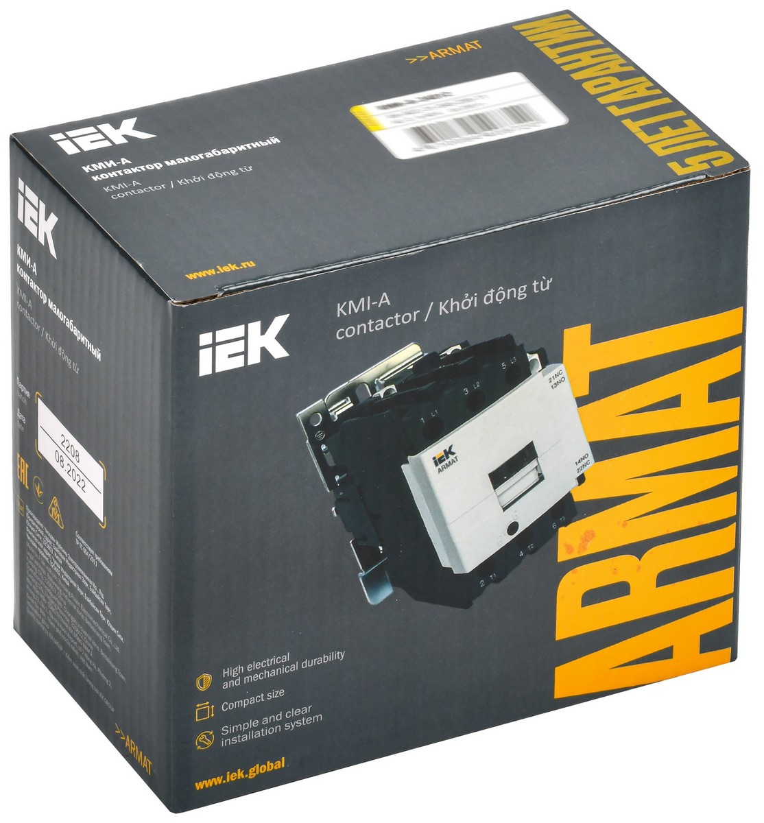 Контакторы Контактор IEK ARMAT КМИ-А-34012 LC1D 40А 24В/АС3 1НО/1НЗ AR-ACC-31-040-024-11 