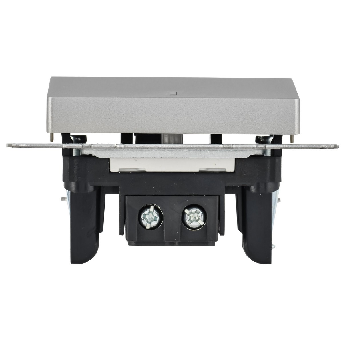 IEK Brite Алюминий Выключатель IEK BRITE 1-клавишный с индикацией 10А ВС10-1-1-БрА алюминий BR-V10-1-10-K47