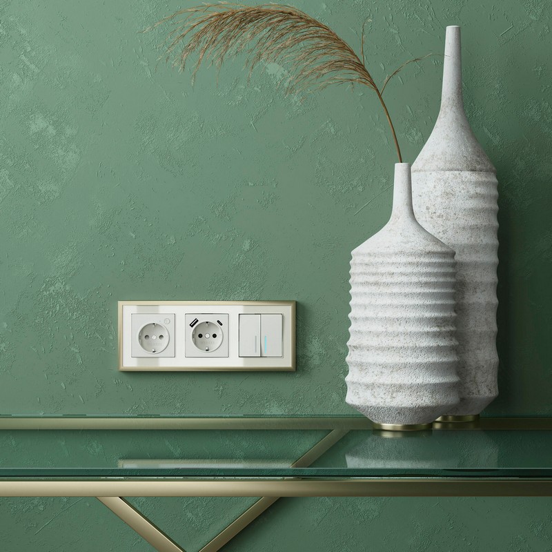 Рамки Werkel Baguette Рамка Werkel на 3 поста Baguette (айвори/латунь) W0032851