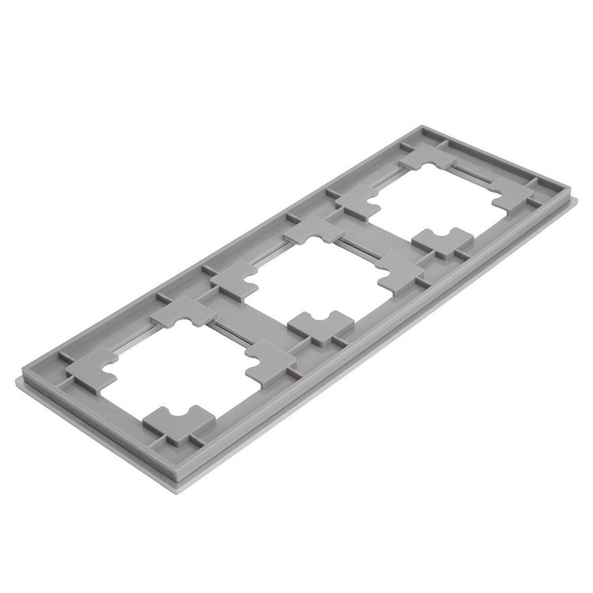 Катрин - Розетки и выключатели Stekker Рамка 3-местная металл STEKKER MFR00-7003-03 Катрин серебро 50019