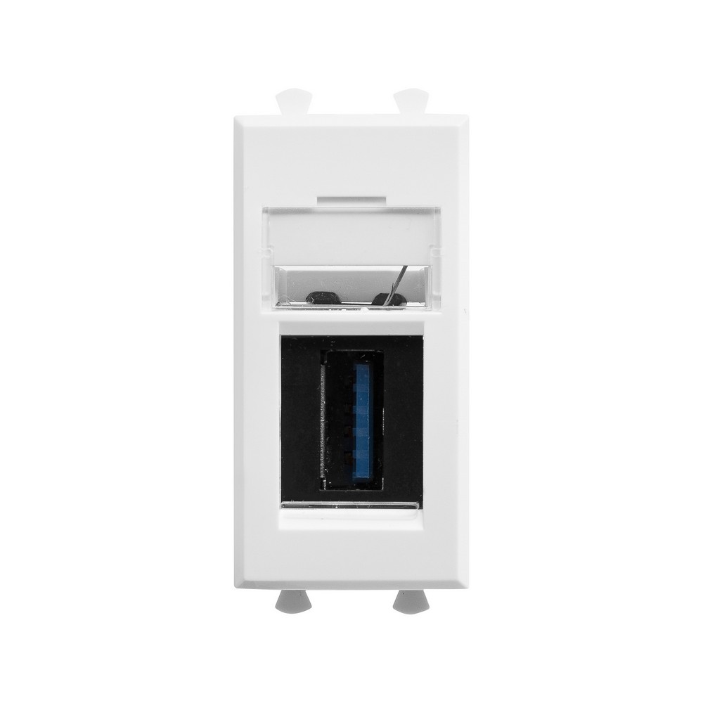 DKC Avanti механизмы Белое облако Розетка USB 3.0 DKC Avanti модульная тип А-А "Белое облако" 1 модуль 4400301