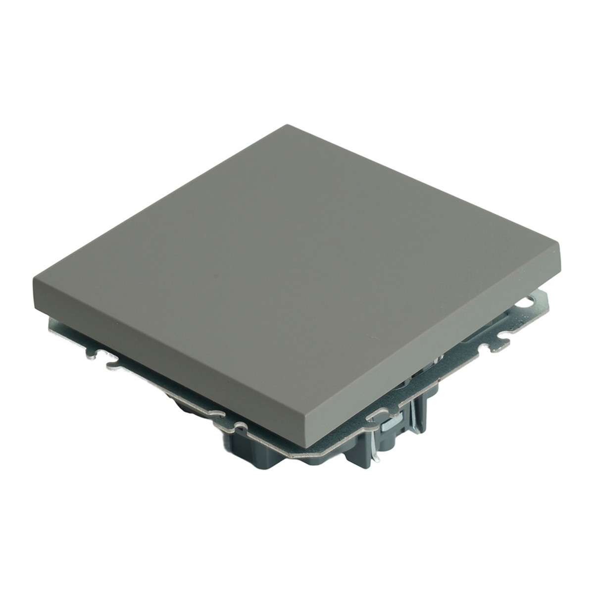 Выключатель 1-клавишный STEKKER Эмили RSW10-5103-10 платиново-серый soft touch 49943