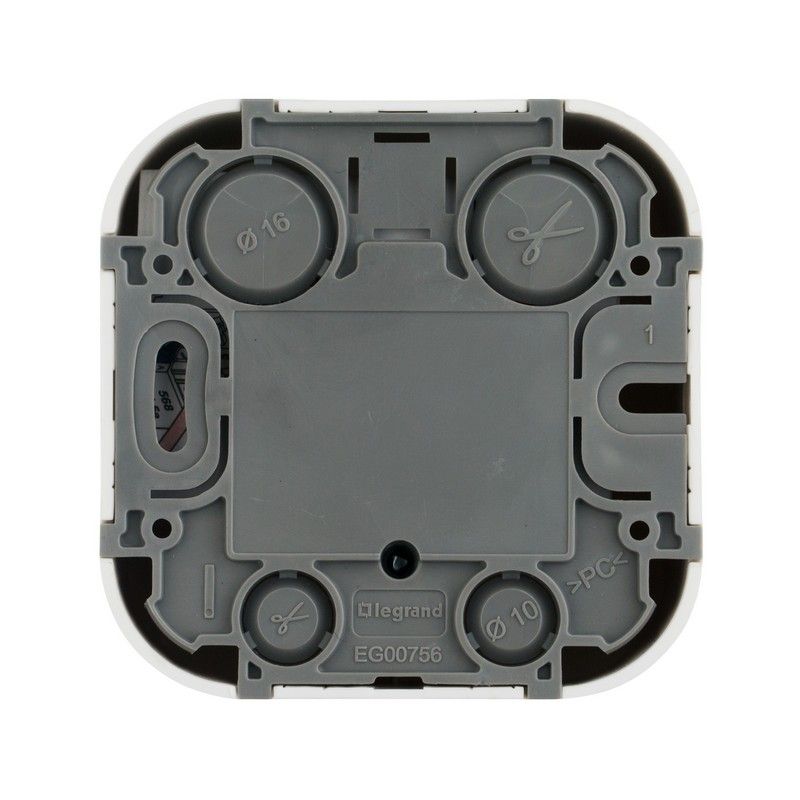 Накладные Розетки и выключатели Legrand Quteo Белый Розетка RJ45 Legrand Quteo кат. 5е UTP белая  782224