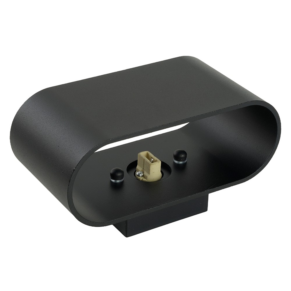 Накладные светодиодные светильники Светильник настенный Feron ML1780 Oval 5W чёрный 48435 