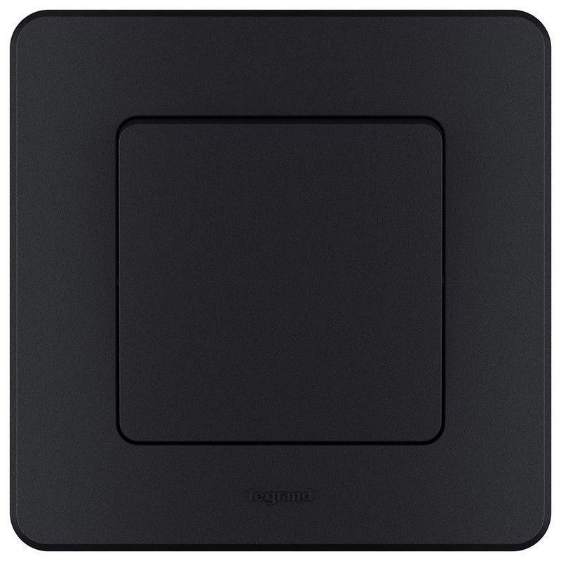 Legrand Inspiria Антрацит Выключатель Legrand INSPIRIA Антрацит одноклавишный 10 AX 250 В 673603