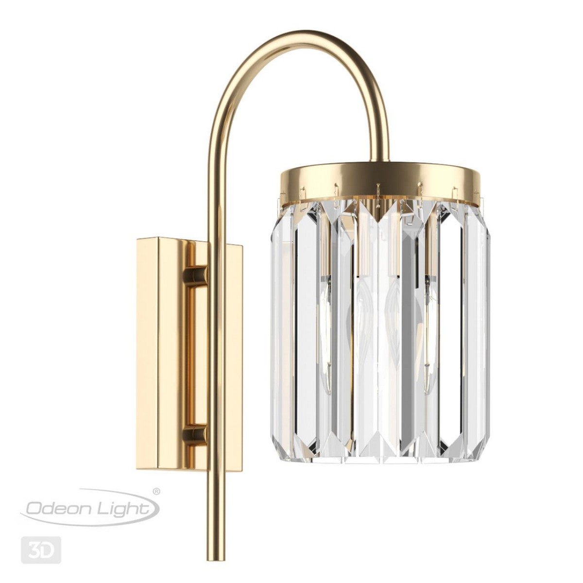 Накладные светодиодные светильники Настенный светильник ODEON LIGHT 4987/1W VASSA 