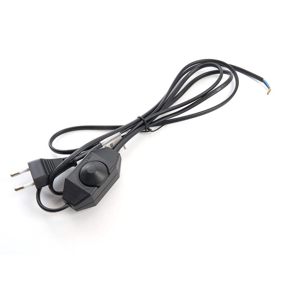 Сетевой шнур Feron DM103-200W с диммером 230V 1,5+0,5м, черный 23059