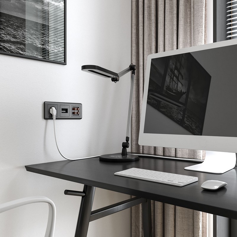 Werkel Графит рифленый механизмы Акустическая розетка Werkel (графит рифленый) W1185004